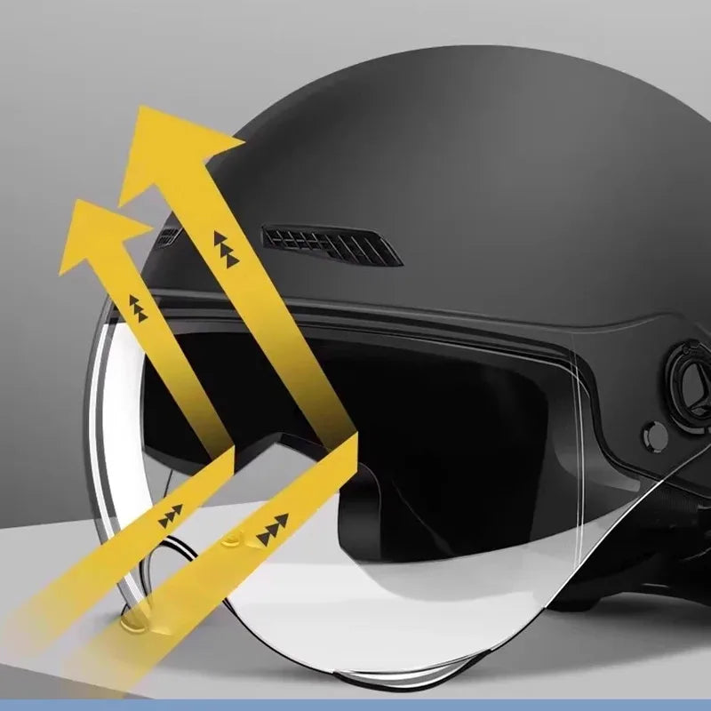 Classic Vintage Half Face Helmet for Men Women Motorcycle Scooter MTB Bike Riding