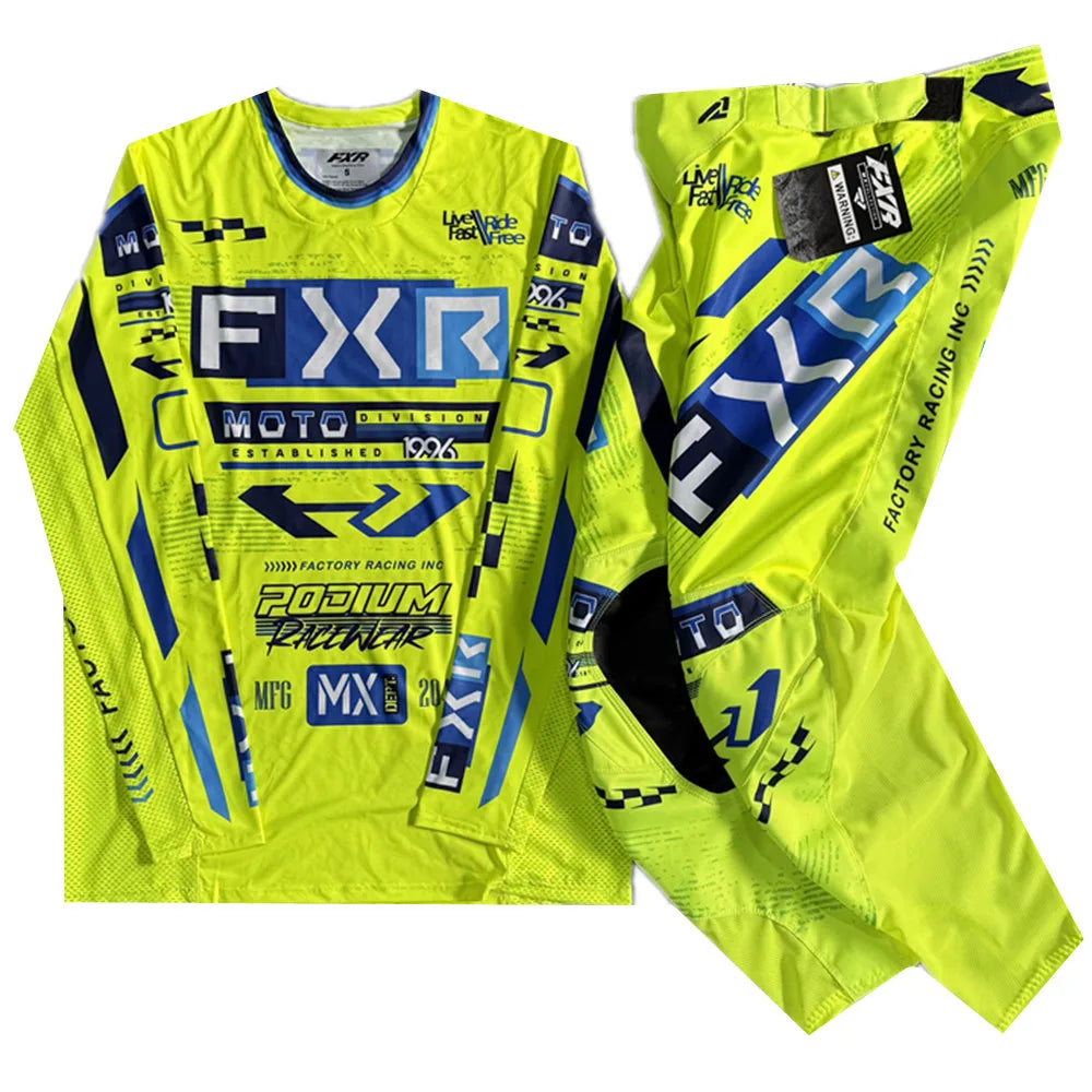 Motorcycle NEW Motorcycle Clothing Set Off Road MX Jersey Pants Set Dirt Bike Combo Gear Set Racing Motocross Set