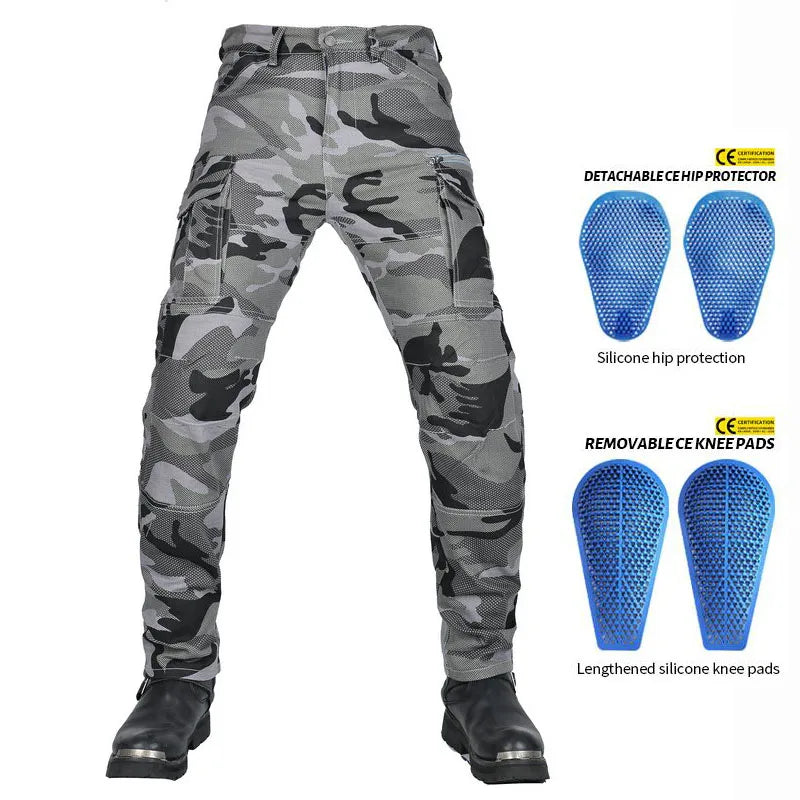 Motorcycle Pants Leisure Camo Men's Jeans Motocross Motoriding Racing Trousers Outdoor Riding Rider Equipment For All seasons