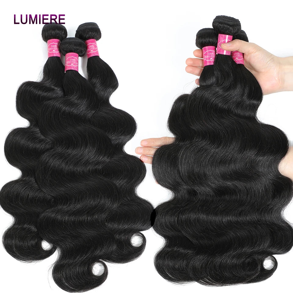16A Body Wave Human Hair Bundles 100% Brazilian Raw Virgin Human Hair 1/3/4 Bundles Deal Thick Bundles Hair Weave Hair Wholesale
