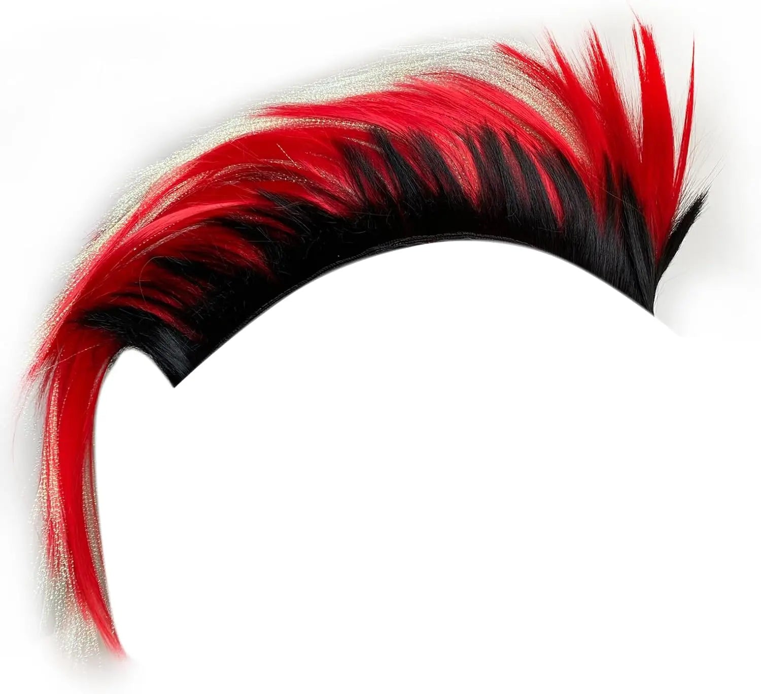 Synthetic Wigs Helmet Hawks Motorcycle Helmet Mohawk for Bicycle/Almost Helmet/Stick Reusable Design (Helmet Not Included)