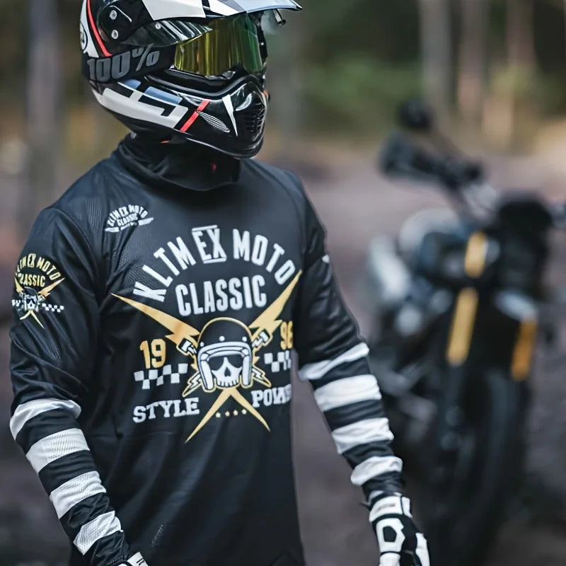 2026 MOTORCYCLE JERSEY WICKING LONG SLEEVED SWEAT ABSORBING MOTORCYCLE CLOTHING CYCLING SHIRT FOR BIKING RIDING SPORTS