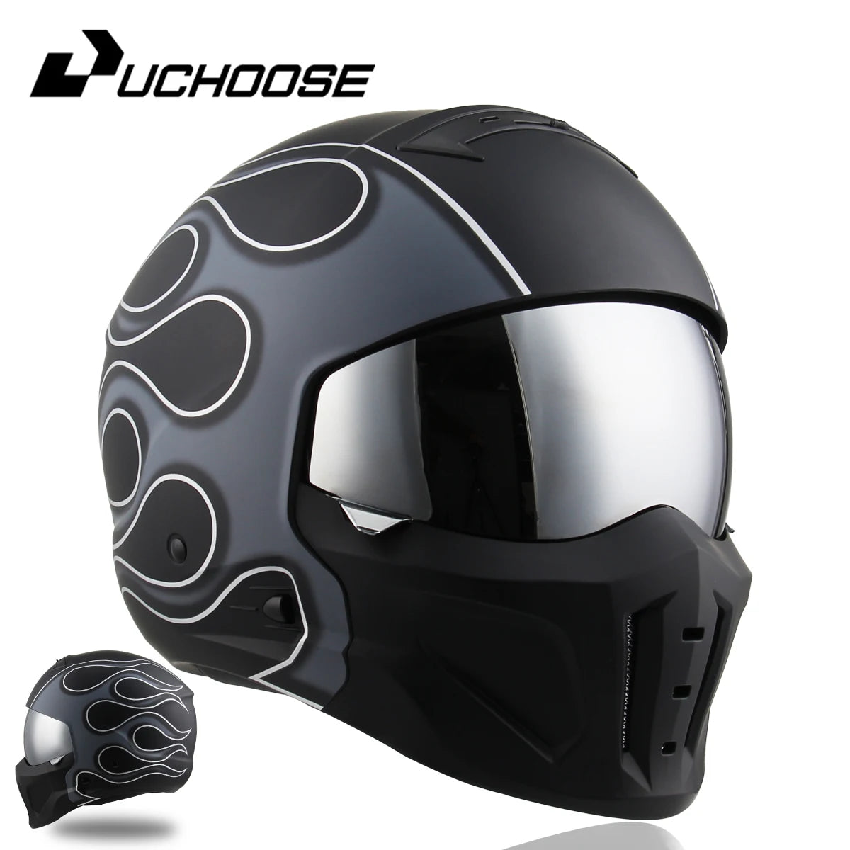 2026 New Scorpion Helmet Retro Motorcycle Cascos Moto Locomotive Personality Multi-purpose Combination Helmet Half Helmet