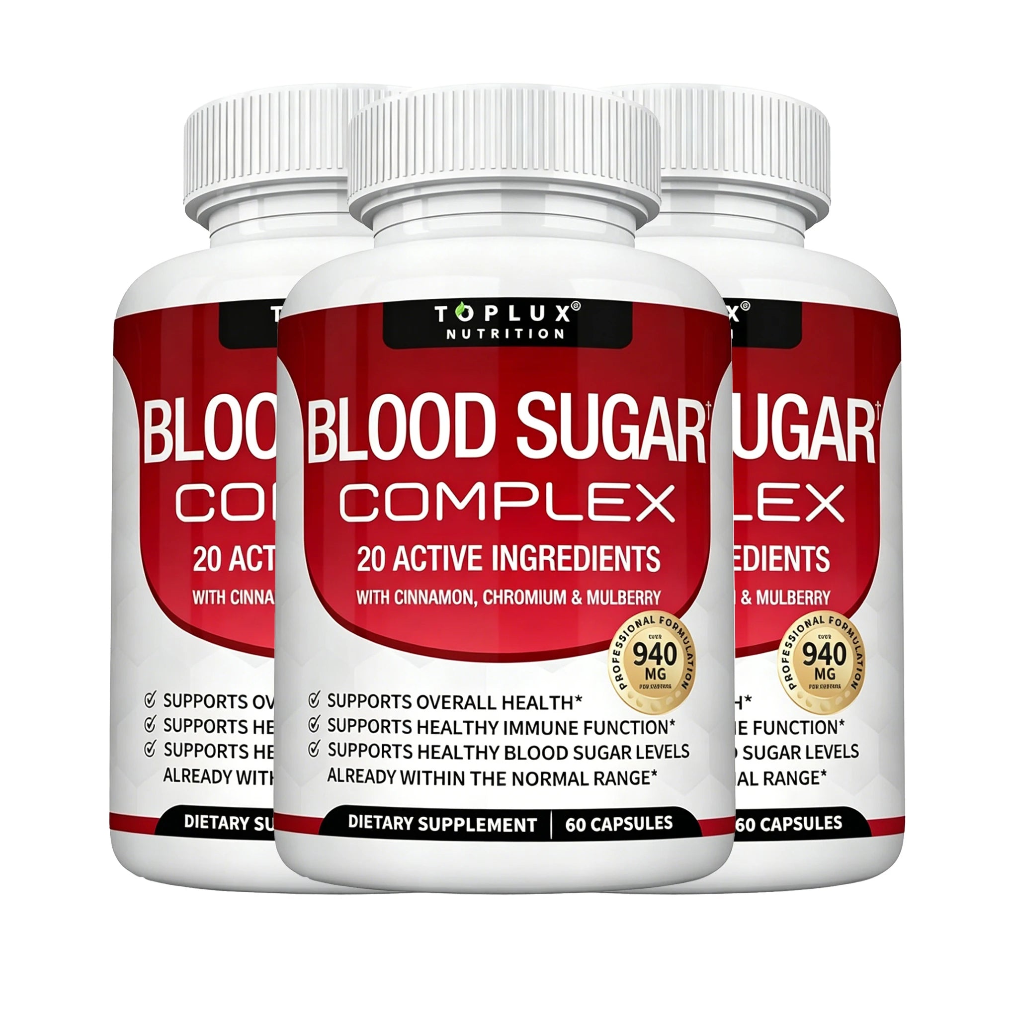 Premium Blood Sugar Complex Supplement Supports Healthy Blood Sugar Levels Already Within Normal Range 60 Blood Sugar Capsules