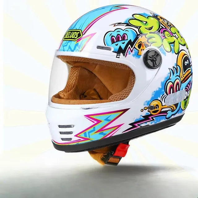 Kdis Spider Motorcycle Helmet Full Face Long Visor Racing Off-Road Helmet childrens Cascos Para Moto Capacete DOT Casco Moto