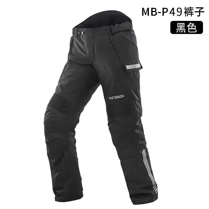 Warm Waterproof MOTOBOY motorcycle Jacket pants  winter motorbike jersey suit men's with CE Protectors motocross Rally Suit