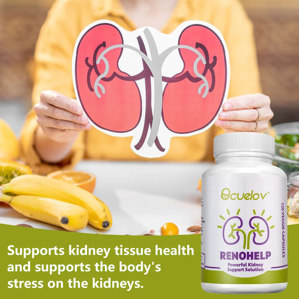 Natural Kidney Support Supplement - Supports Kidney Health and Cleanse Repairs Damage & Normal Function,120 Capsules