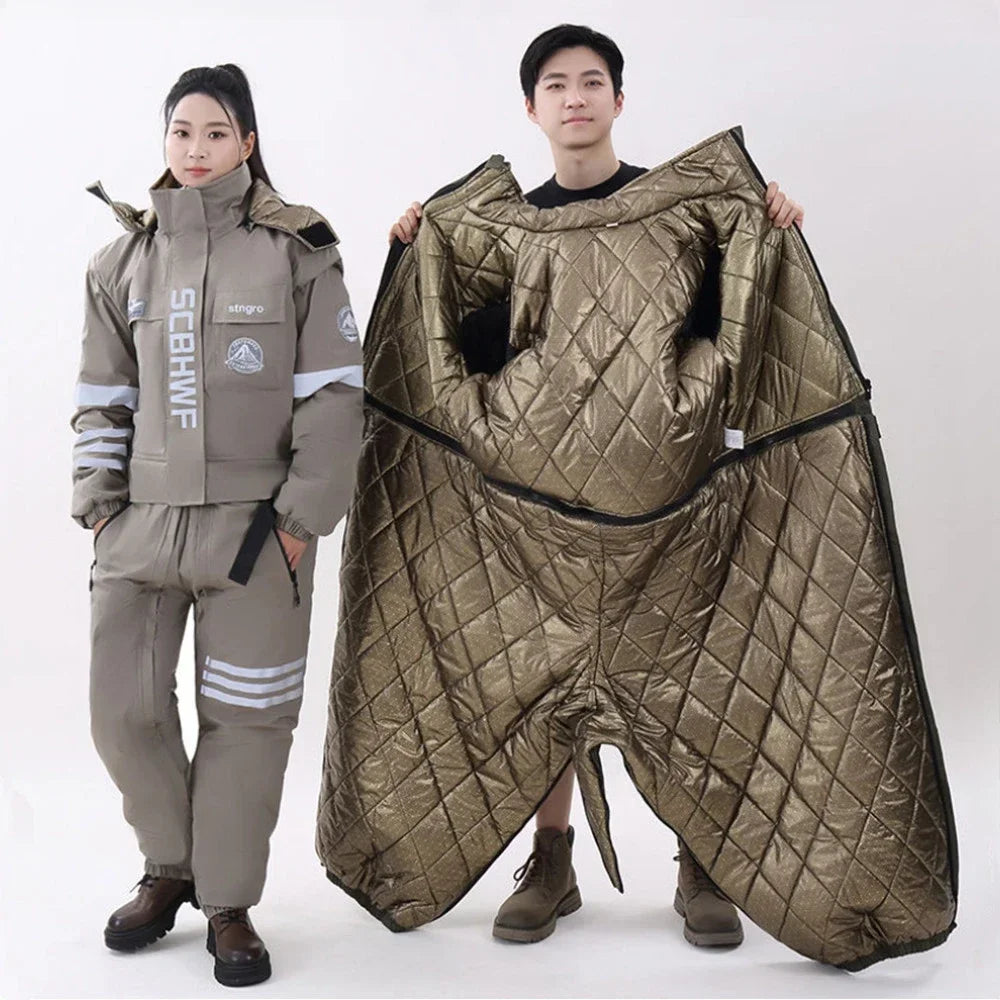 Electric Motorcycle Jacket Cold-proof Motorcycle Snow-proof Clothing Winter Skiing Fishing and Riding Cold-proof Clothing
