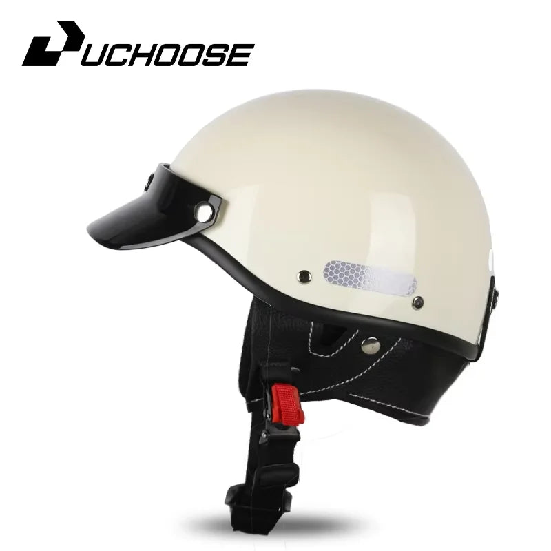 Vintage Helmet Motorcycle Helmet Cruiser half helmet Men Women Adult Child All seasons summertime Simple and nice