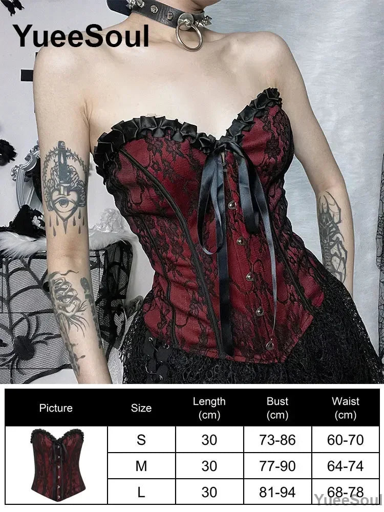 Gothic Crop Tops Black Lace Mesh Tanks Tops 2026 New Y2K Goth Punk Grunge Fairy Core Sexy Y2K Halloween 2000s Women Clothing