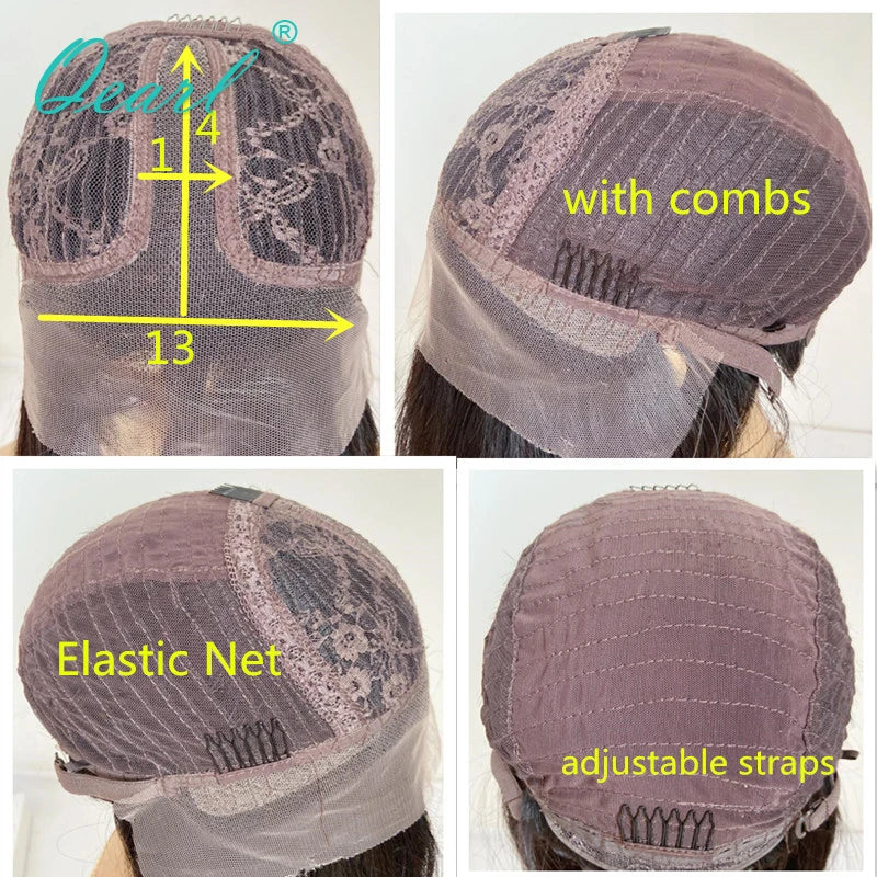 New in Natural Hair Wig Light Brown 100% Human Hair Wigs for Women 13x4 Lace Frontal Wig Small Large Size Cap Glueless Qearl