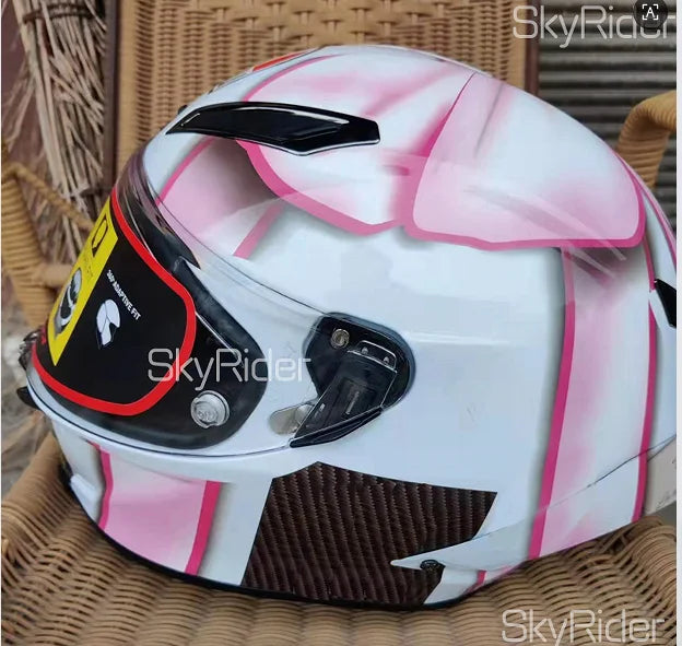 Full Face Motorcycle helmet pista GPR pink bow  Motocross Racing Motobike Riding  Helmet Casco De Motocicleta  four season