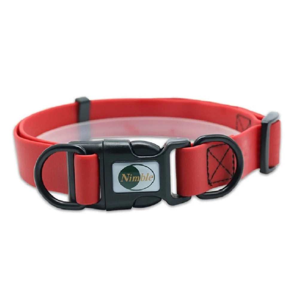 8 Colors Pet Dog Collar, PVC Waterproof Puppy Collars for Small Medium Large Dogs Dirty Resistant and Easy to Clean Pet Supplies
