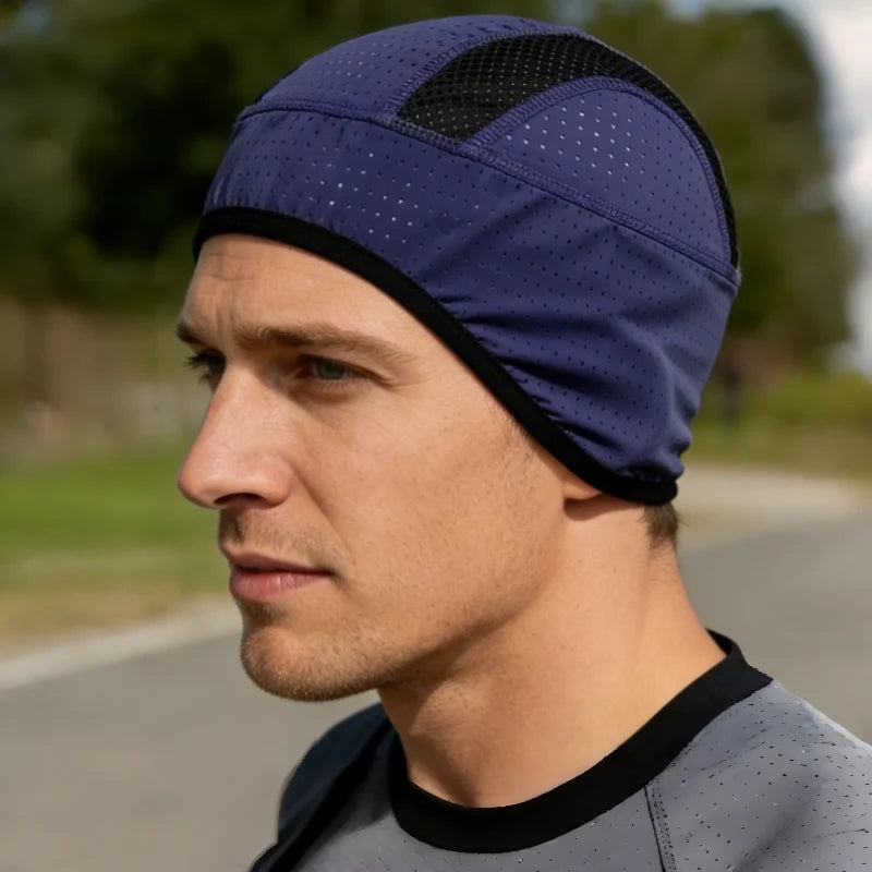 Motorcycle Helmet Inner Cap Hat Ice Silk Breathable Quick Dry Hat Racing Cap Under Helmet Beanie Cap Motocross Motor Helmet Hat