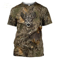 Camouflage Hunting Animal Wild Boar 3d T-shirt Summer Casual Men's T-shirt Fashion Street Women's Pullover Short Sleeve