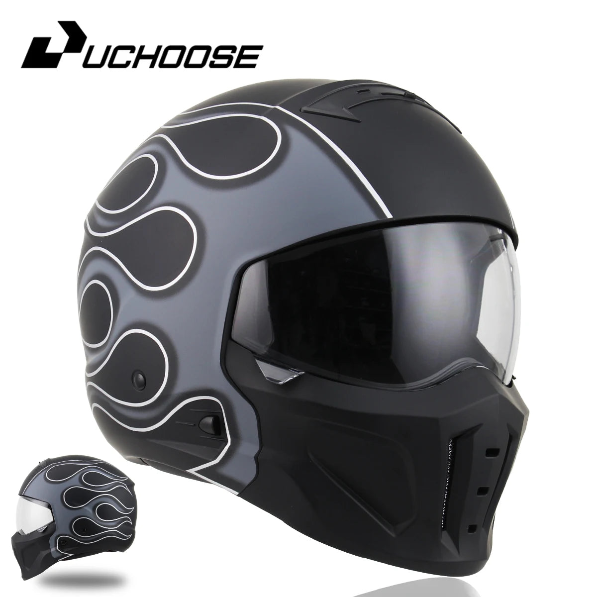 2026 New Scorpion Helmet Retro Motorcycle Cascos Moto Locomotive Personality Multi-purpose Combination Helmet Half Helmet