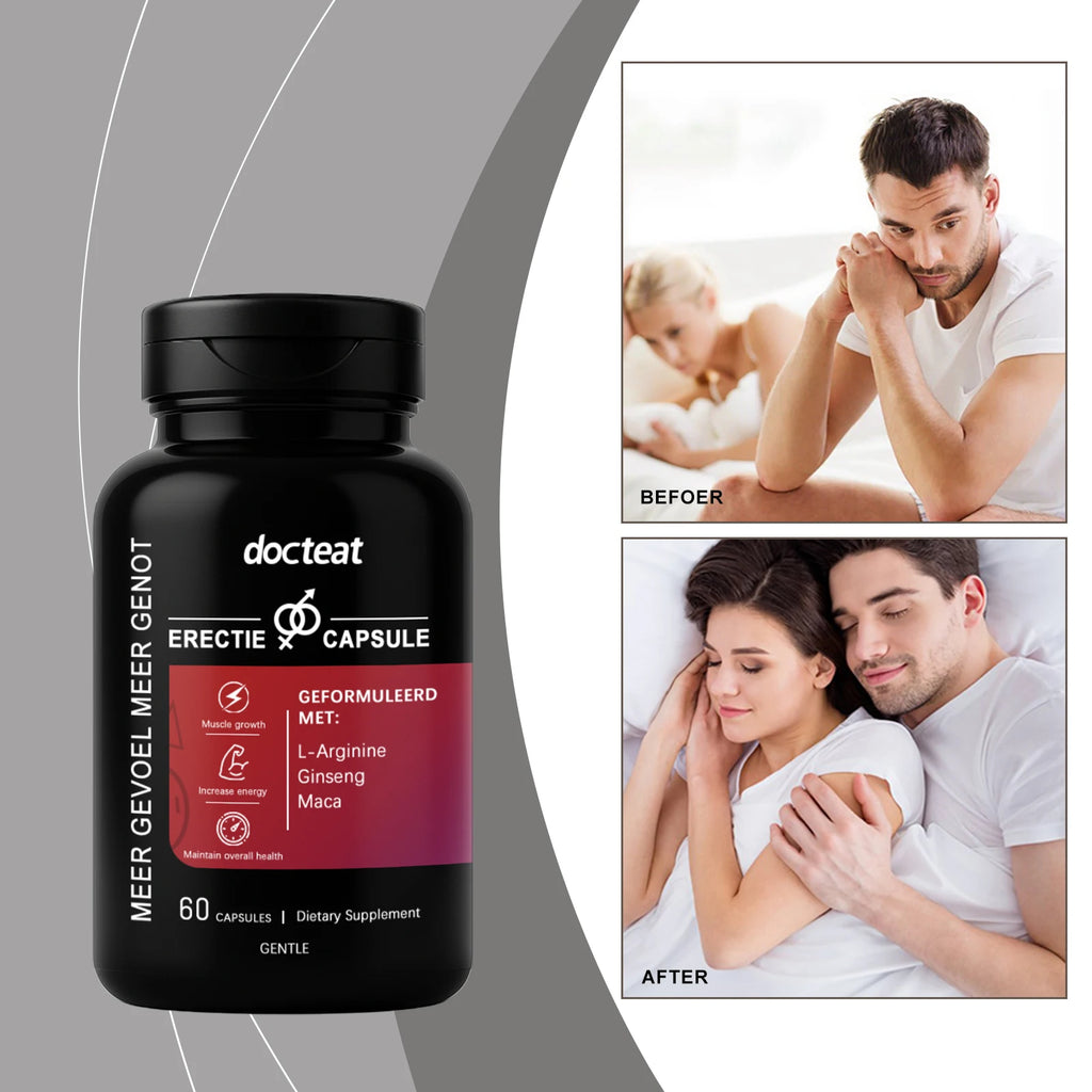 Testosterone Booster for Men, Male Enhancing, Enhance Energy & Endurance, Muscle Growth Supplement, Maca Ginseng