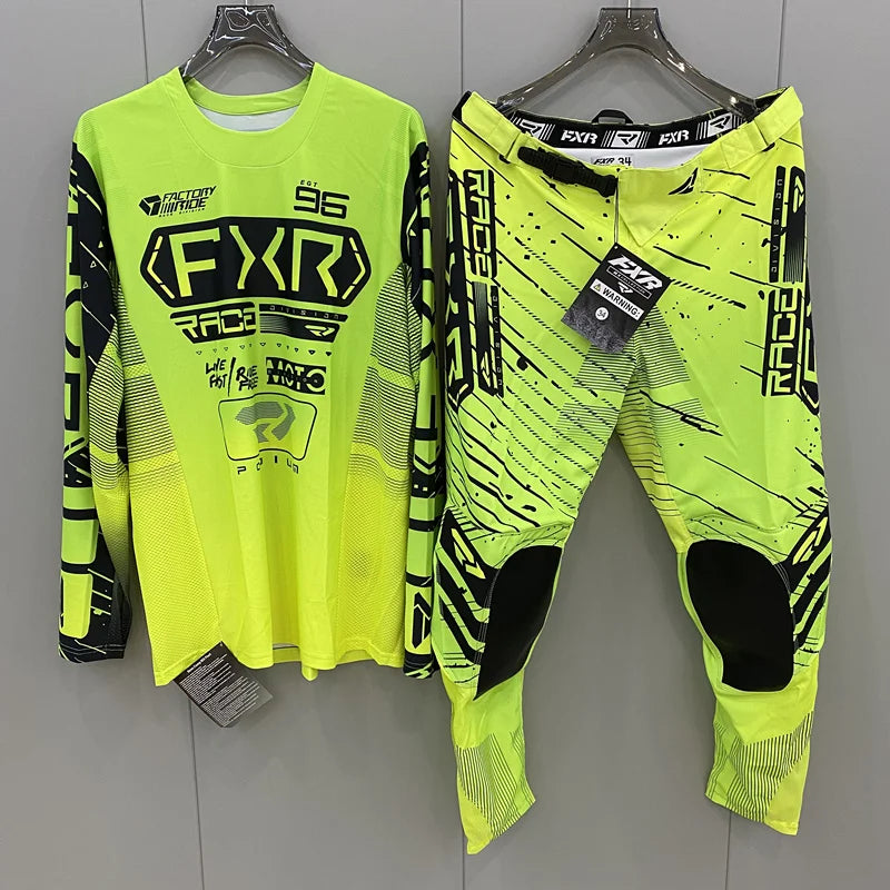 Motorcycle NEW Motorcycle Clothing Set Off Road MX Jersey Pants Set Dirt Bike Combo Gear Set Racing Motocross Set