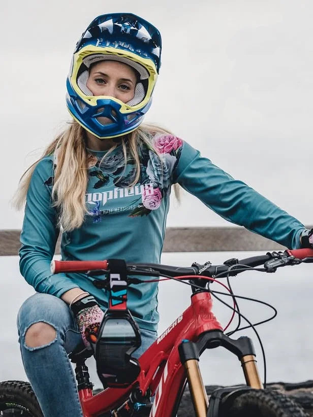 Women sportwear jersey mountain bike  mtb long sleeve shirt downhill jersey  cycling shirt Motocross jersey motorcycle clothing
