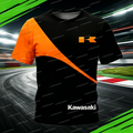 Motorcycle clothes for man Motorcycle Kawasaki Tshirt Breathable Summer Men t-shirt Men's clothing 3D Print Women Short-sleeved