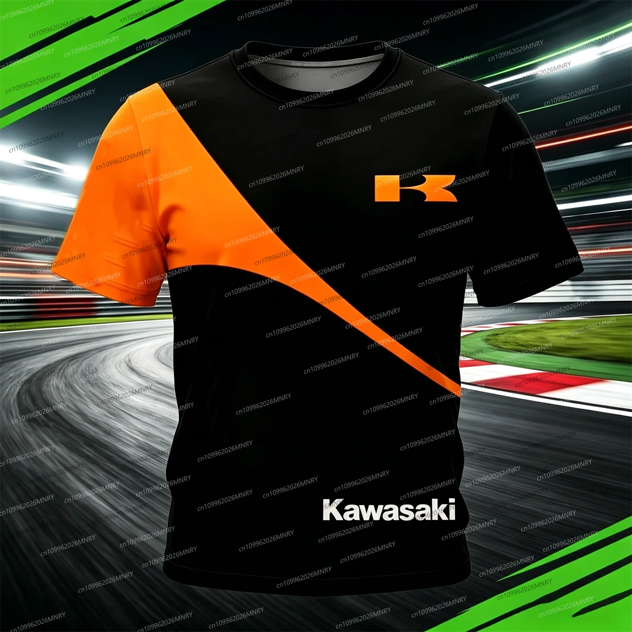 Motorcycle clothes for man Motorcycle Kawasaki Tshirt Breathable Summer Men t-shirt Men's clothing 3D Print Women Short-sleeved