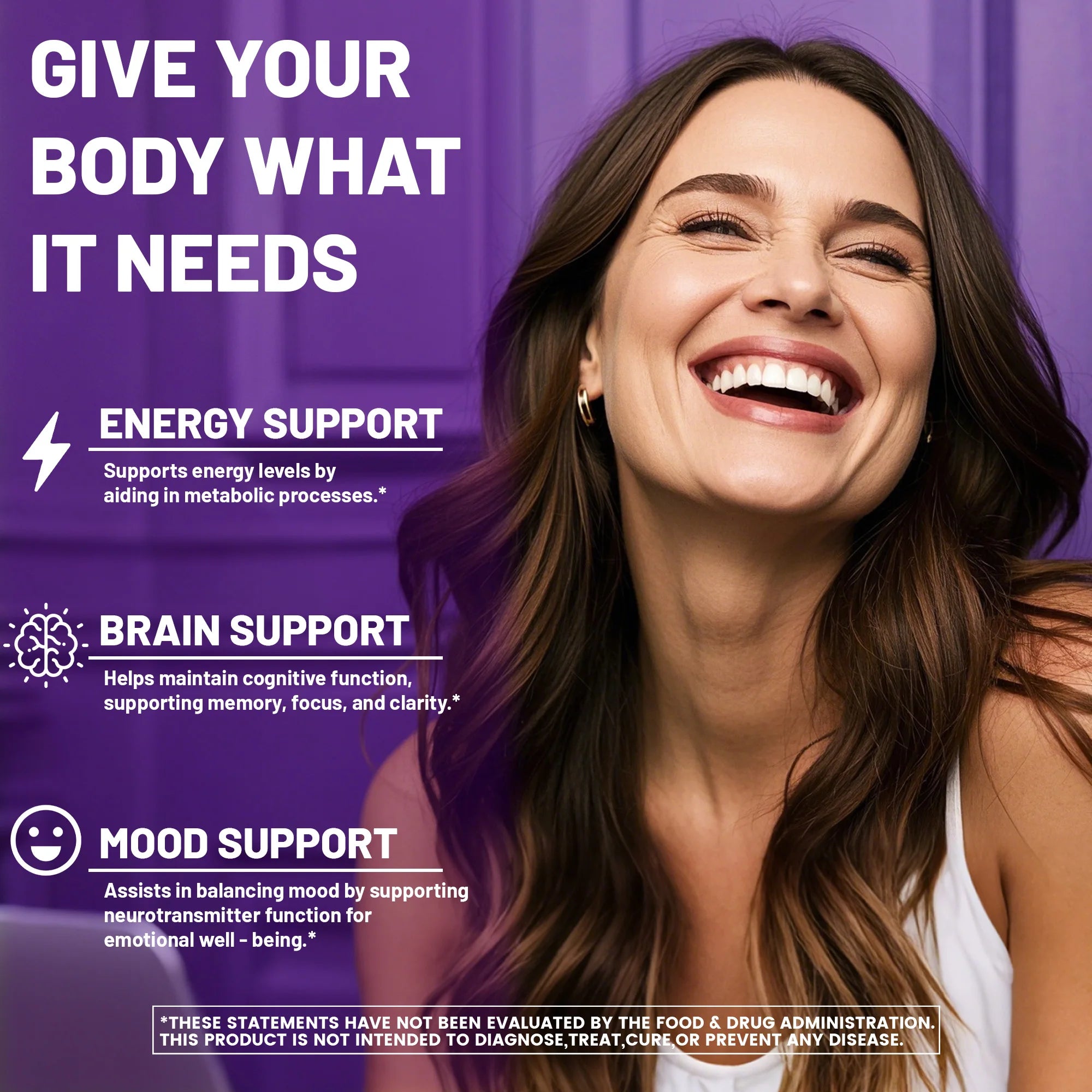 5-MTHF Methylfolate Supplement - for Brain, Heart Health, Enhances Memory, Focus and Clarity, Boosts Cognitive Function