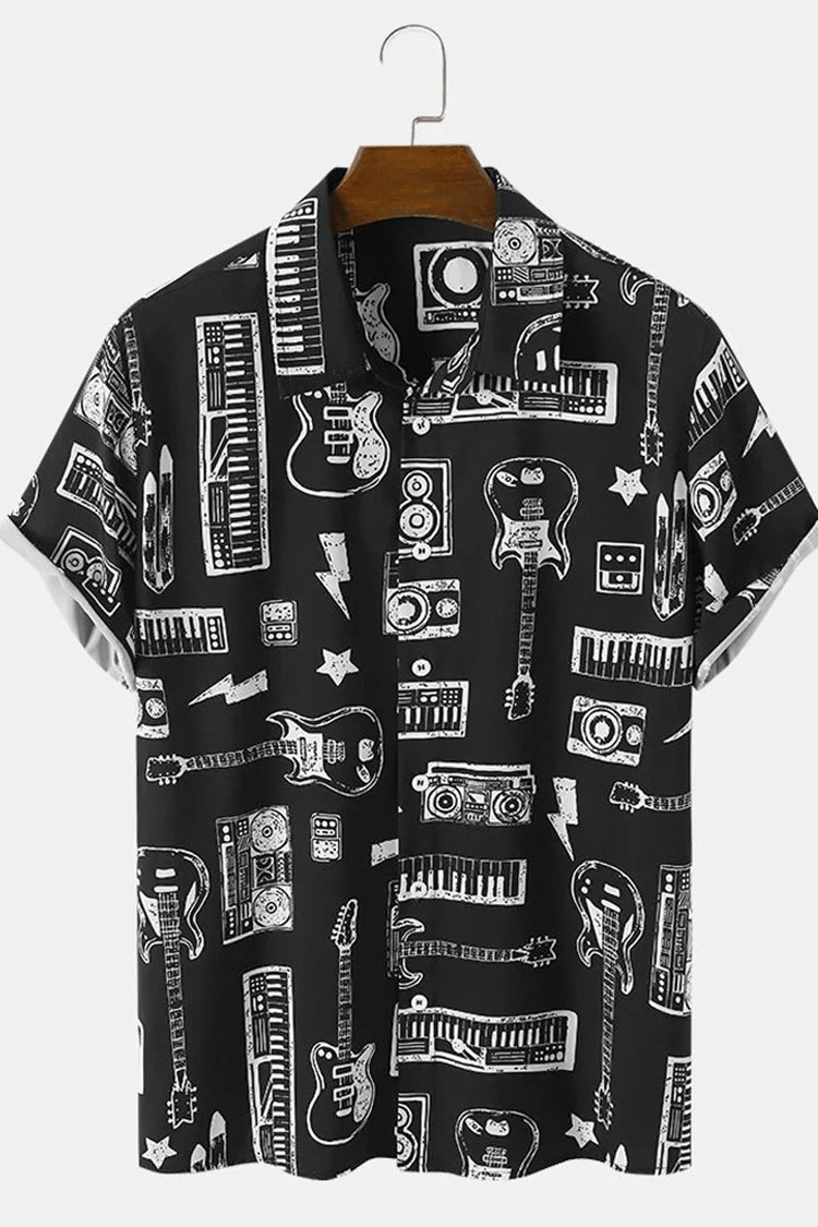 New Hawaiian Shirt For Men Skull 3d Printed Beach Shirt Short Sleeve Button Casual Men's Skull Shirts Oversized Camisa S-5XL