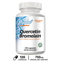 Quercetin Bromelain, Immune Support, Heart, Joint & Respiratory Health, Non-GMO, Vegan Capsules