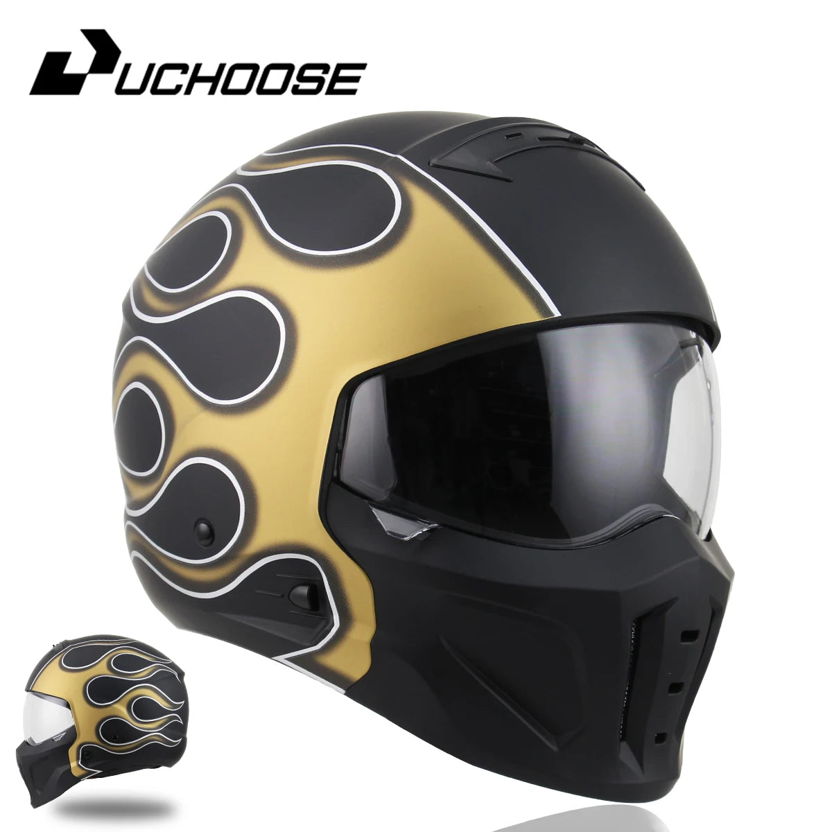 2026 New Scorpion Helmet Retro Motorcycle Cascos Moto Locomotive Personality Multi-purpose Combination Helmet Half Helmet