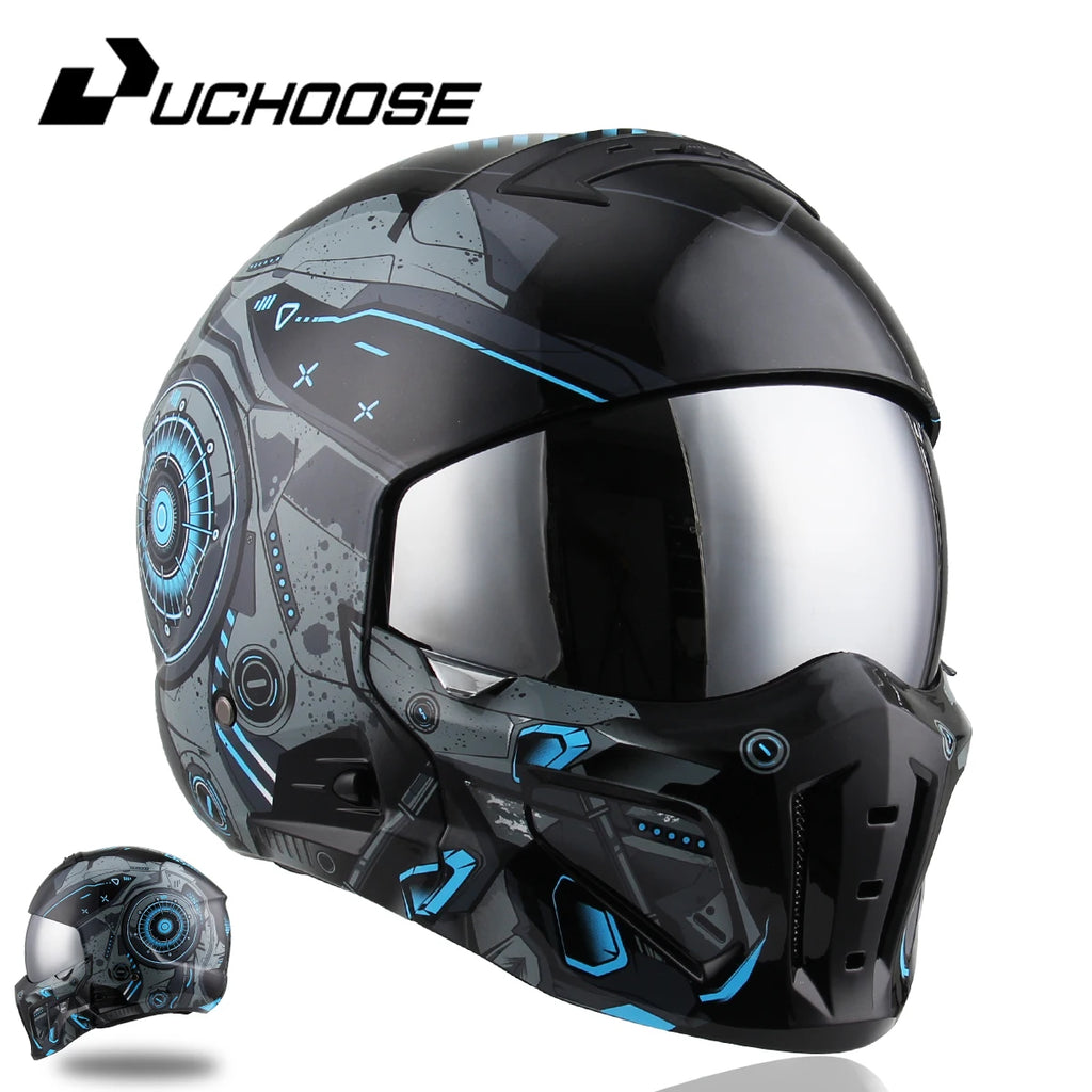 2026 New Scorpion Helmet Retro Motorcycle Cascos Moto Locomotive Personality Multi-purpose Combination Helmet Half Helmet