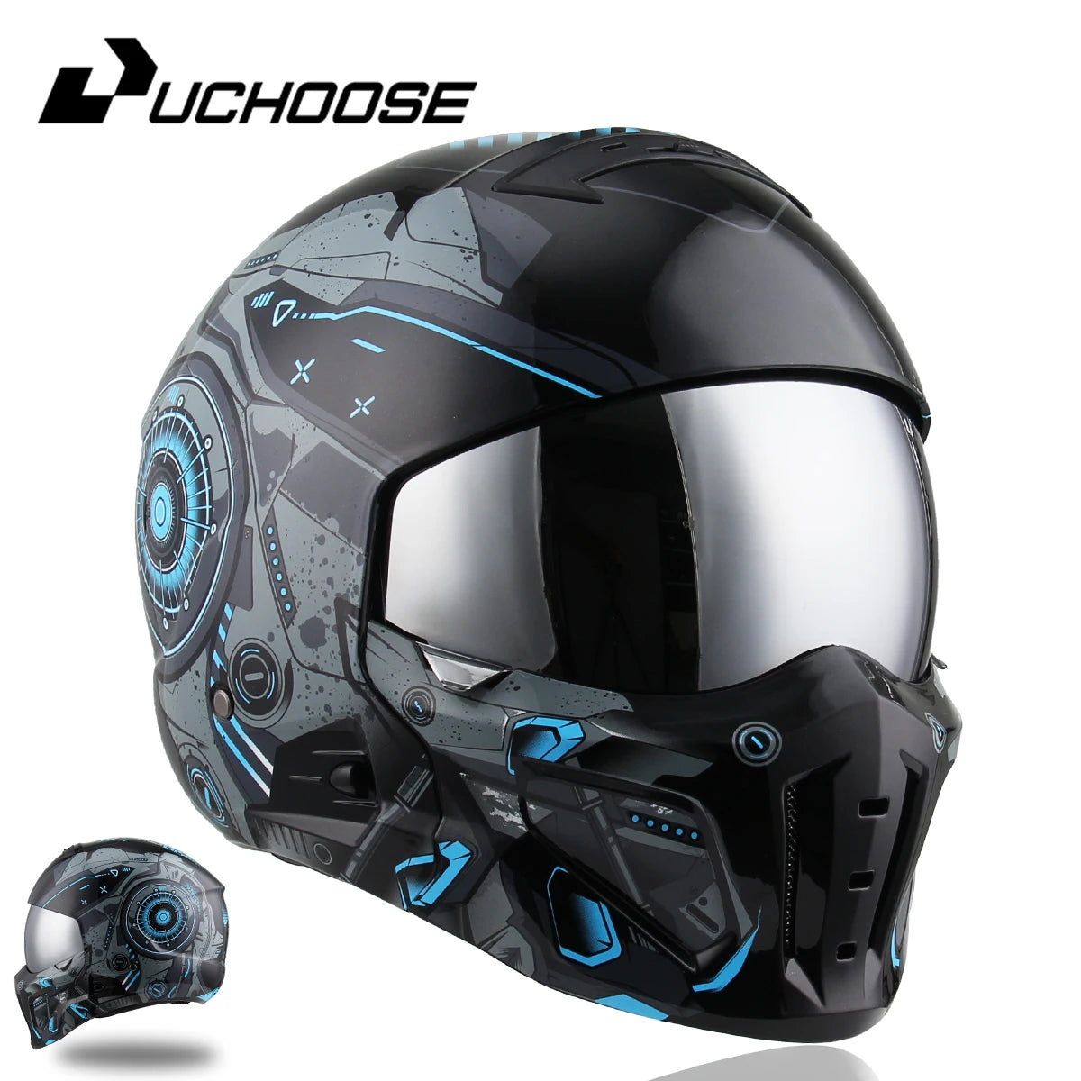 2026 New Scorpion Helmet Retro Motorcycle Cascos Moto Locomotive Personality Multi-purpose Combination Helmet Half Helmet