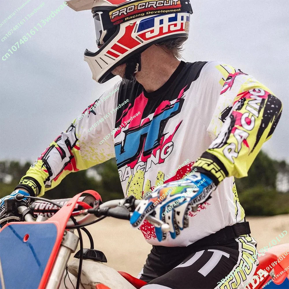 Mens Enduro MTB Cycling Clothes Jersey Off-road Motorcycle Bmx T-Shirt Bicycle Cycling T-shirts Long Sleeve Motorcycle Clothing