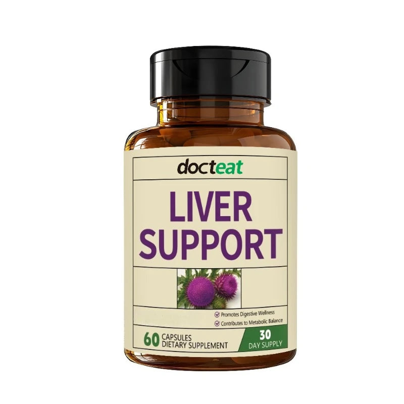 Digestive Wellness Formula Capsules Milk Thistle Artichoke Zinc Supports Gut Health Dietary Supplement for Adults 60 Capsule