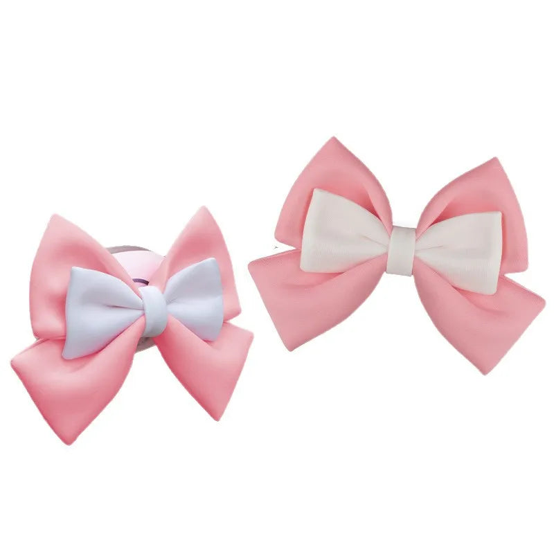 Helmet bow decoration, motorcycle electric vehicle accessories, large cute, ski helmet locomotive helmet accessories