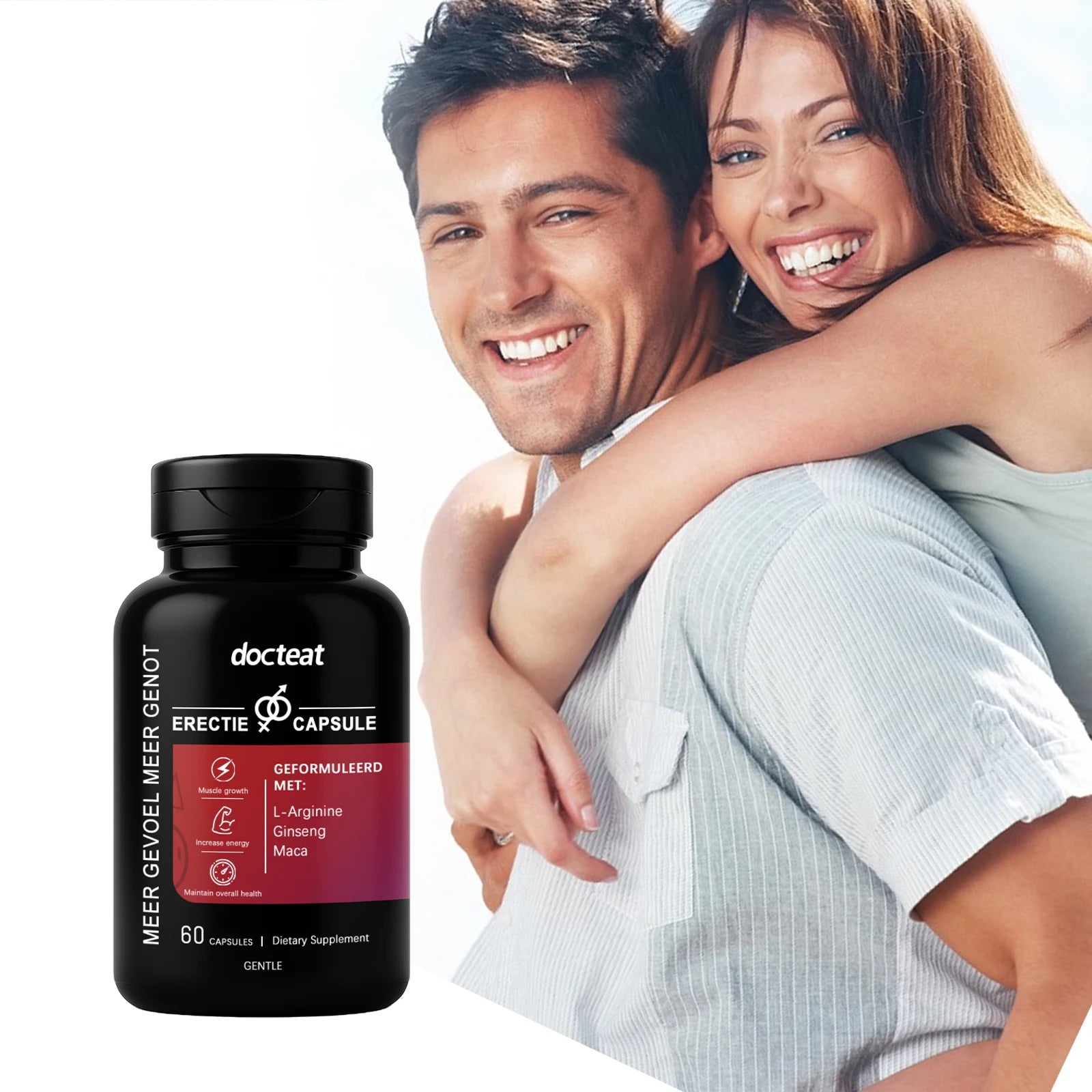 Testosterone Booster for Men, Male Enhancing, Enhance Energy & Endurance, Muscle Growth Supplement, Maca Ginseng