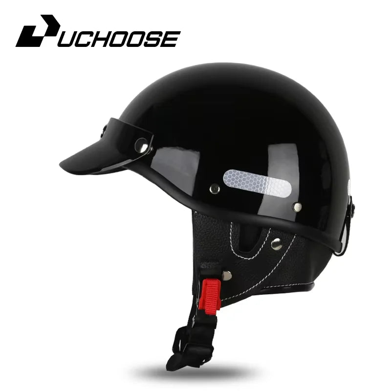 Vintage Helmet Motorcycle Helmet Cruiser half helmet Men Women Adult Child All seasons summertime Simple and nice