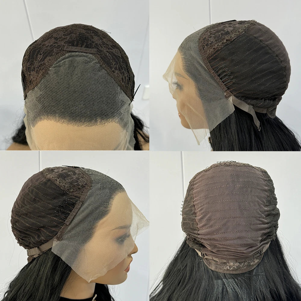 Brown Wig Lace Bob Wig 13x4 Synthetic Hair Short Deep Wave Wig Daily Use Light Brown Lace Wigs for Women Heat Resistant Cosplay