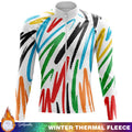 Cycling Clothing Man Thermal Fleece Jersey Winter Long Sleeve Men Men's Clothes Mens Uniform Outfit Retro Biking Cycle Bike Road
