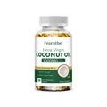 Extra Virgin Coconut Oil, 3000mg, 30/60/120 Softgels, Expeller Pressed Supplement Support for Hair, Nails & Skin Health, Non-GMO