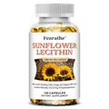 Sunflower Lecithin Supplement, 1200 Mg, Energy Support, Relieves Blocked Milk Ducts, Promotes Liver and Brain Health, Non-GMO