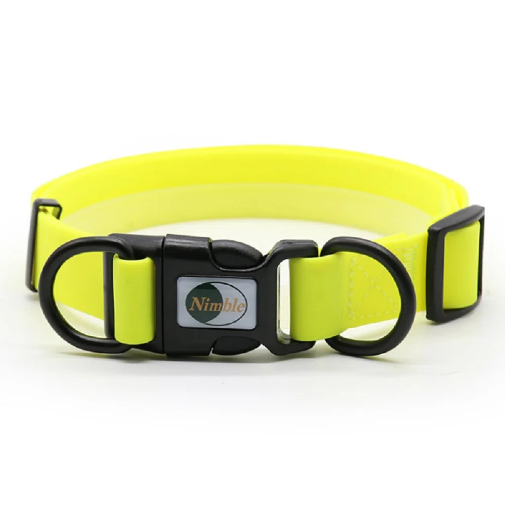 8 Colors Pet Dog Collar, PVC Waterproof Puppy Collars for Small Medium Large Dogs Dirty Resistant and Easy to Clean Pet Supplies