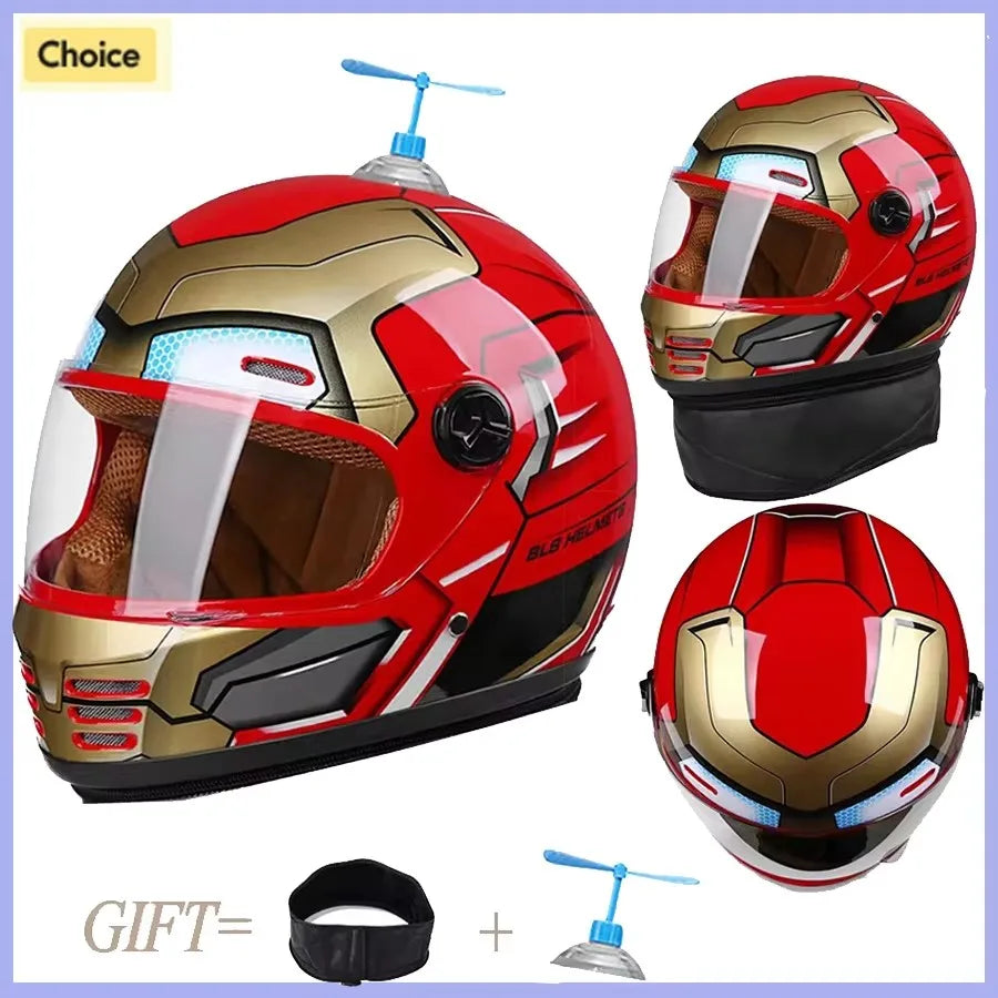 Kdis Spider Motorcycle Helmet Full Face Long Visor Racing Off-Road Helmet childrens Cascos Para Moto Capacete DOT Casco Moto