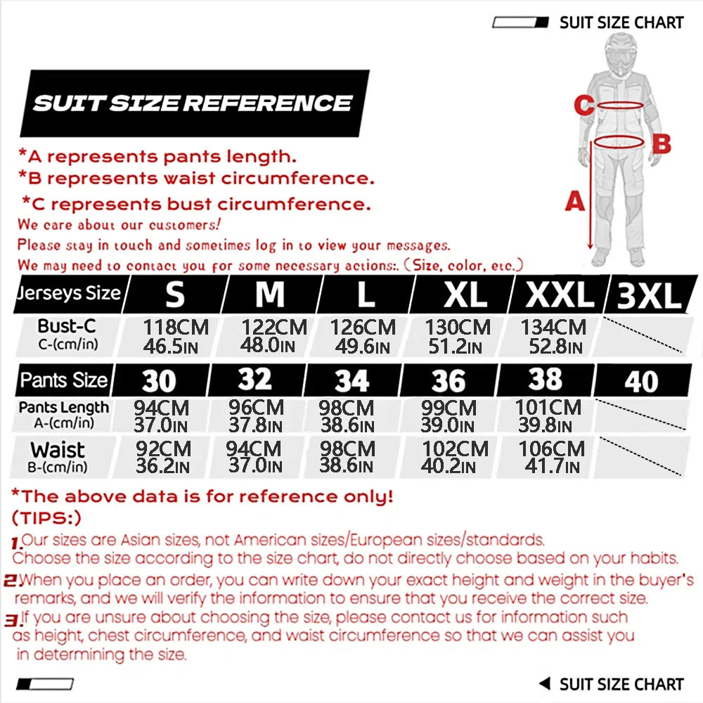 2025 Motorcycle Clothing Set Off Road MX Jersey Pants Set Dirt Bike Combo Gear Set Racing Motocross Set