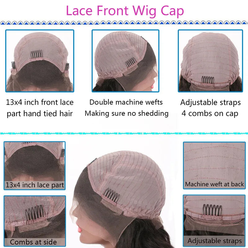 New in Natural Hair Wig Light Brown 100% Human Hair Wigs for Women 13x4 Lace Frontal Wig Small Large Size Cap Glueless Qearl