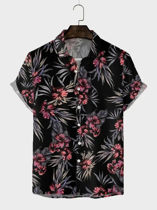 New Hawaiian Shirt For Men Skull 3d Printed Beach Shirt Short Sleeve Button Casual Men's Skull Shirts Oversized Camisa S-5XL