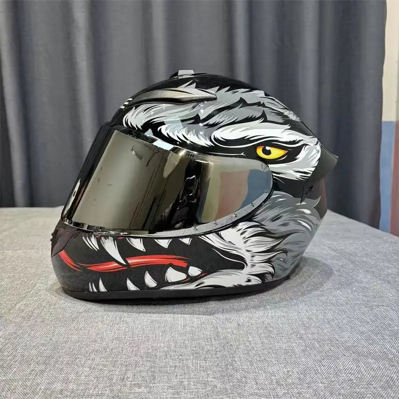 Adult Helmets For Motorcycle Full Face Helmet HD Visors Capacete De Moto Capacetes DOT Approved