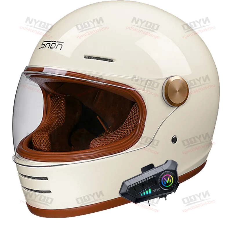 Retro Full-Face Motorcycle Helmet Off-Road Capabilities Durable Materials Enhanced Safety DOT Certified Helmet Motorcycle