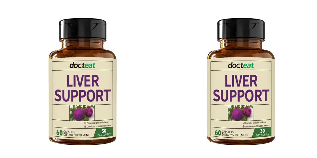 Digestive Wellness Formula Capsules Milk Thistle Artichoke Zinc Supports Gut Health Dietary Supplement for Adults 60 Capsule