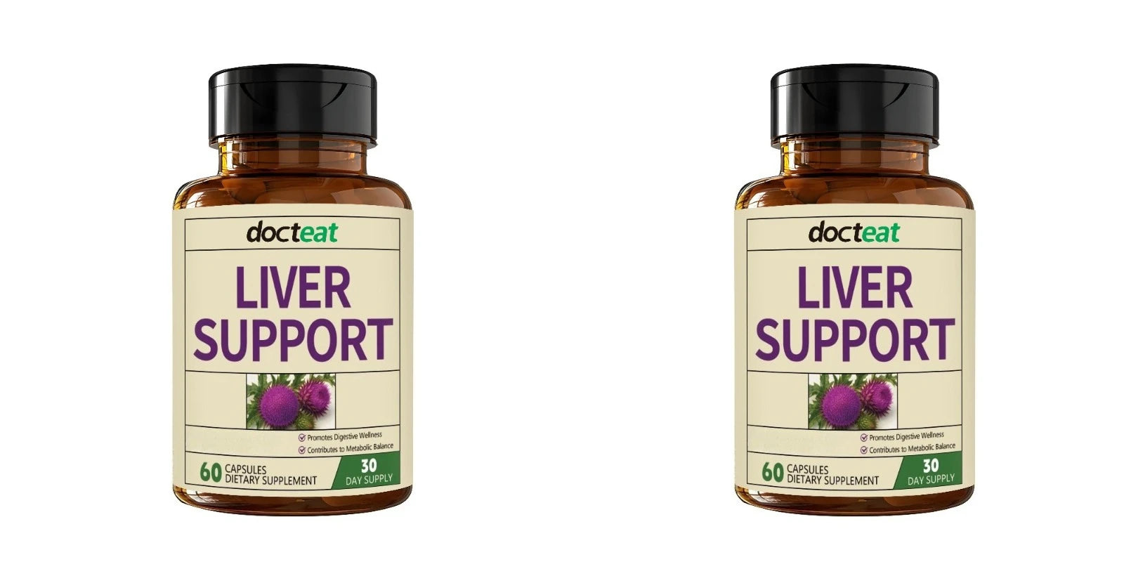 Digestive Wellness Formula Capsules Milk Thistle Artichoke Zinc Supports Gut Health Dietary Supplement for Adults 60 Capsule