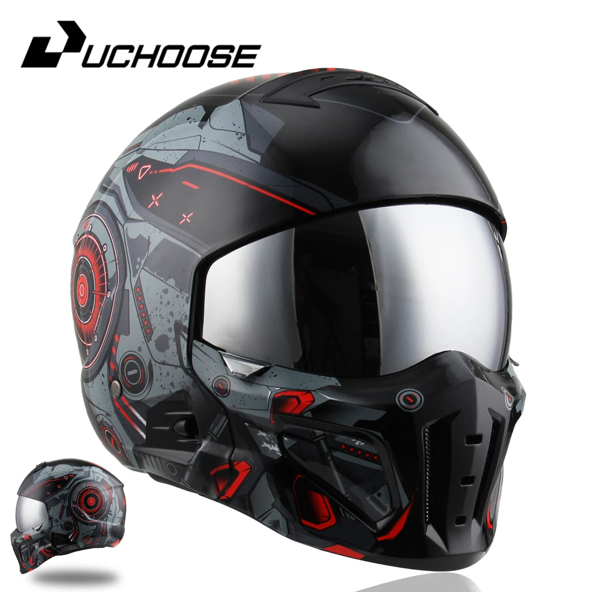 2026 New Scorpion Helmet Retro Motorcycle Cascos Moto Locomotive Personality Multi-purpose Combination Helmet Half Helmet